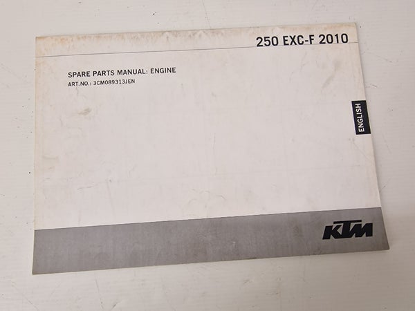 Spare parts manual engine (KTM EXCF250 2009) 3CM089313JEN