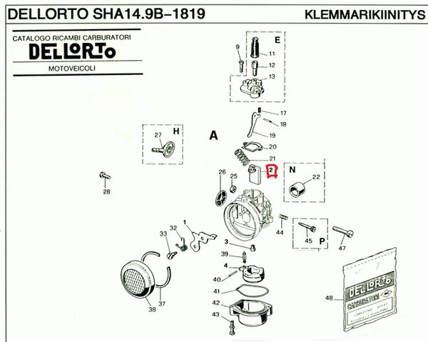 DELLORTO Kaasuluisti